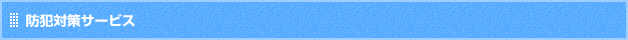 防犯対策サービス